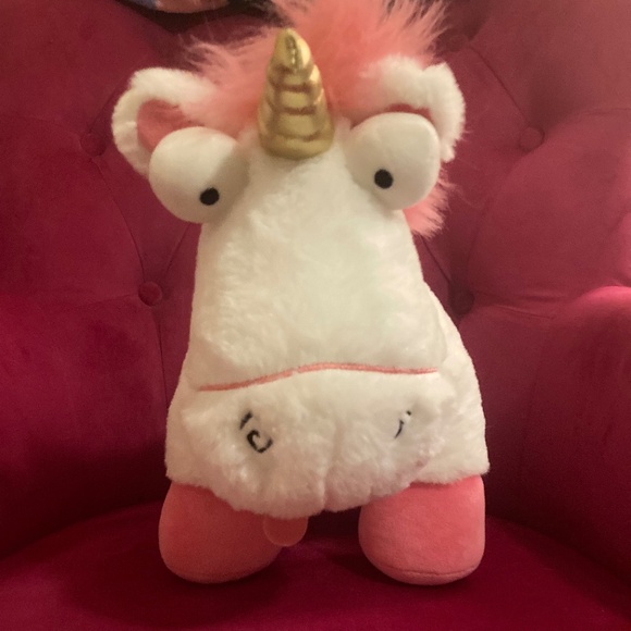 BAB Despicable Me Fluffy Ombré Unicorn Stuffed Animal - Picture 2 of 4